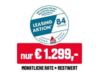 84 Monate Leasingaktion, nur € 1.499,- monatliche Rate + Restwert